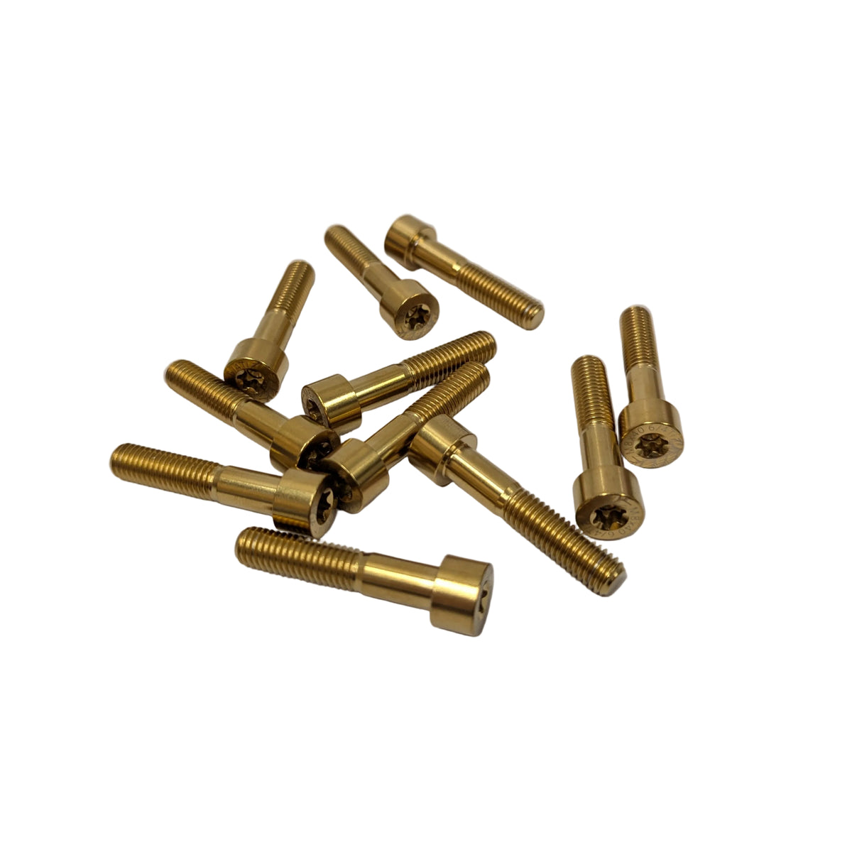 PVD Coated 6/4 Titanium M8x1.25 40mm Torx Drive Socket Head Screws